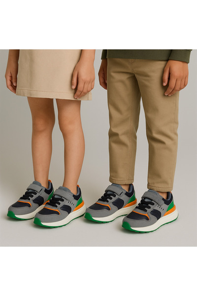 JOJO KIDS adidași unisex din piele cu velcro pentru copii, talpă anti-alunecare