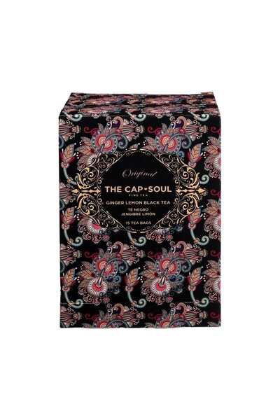 The Capsoul Ceai negru The Cap Soul - Ghimbir și Lămâie, 15 pliculețe