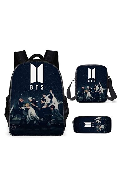 Alcoach Backpack of the BTS series Korea School bag for children school students Canvas bag Book bag