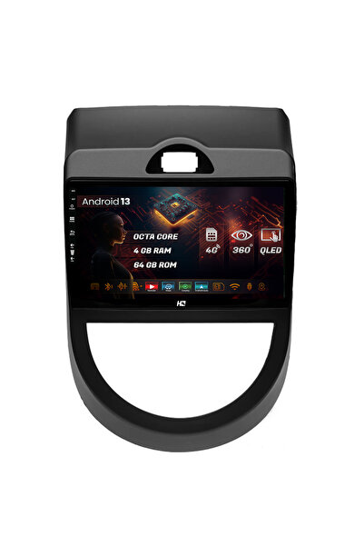 HUB64 Navigatie Kia Soul (2009-2013), 4GB RAM, Android 13, Octacore, Slot Sim 4G