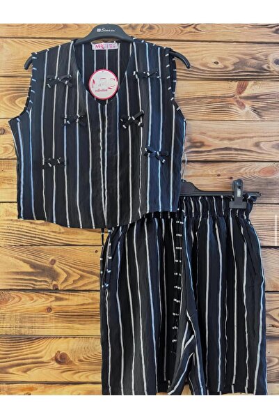 Sima Butik ALT-ÜST ÇİZGİLİ ŞORT TAKIM