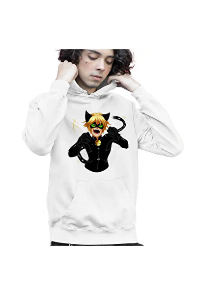 OEM Hanorac Copii Baieti Adrian Agreste Miraculos Adrien Motanul Negru Noir