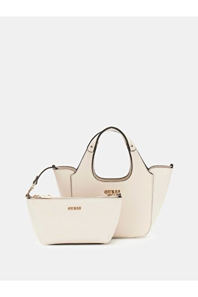 Guess Calista Kadın Ekru El Çantası HWBG7334750-BON