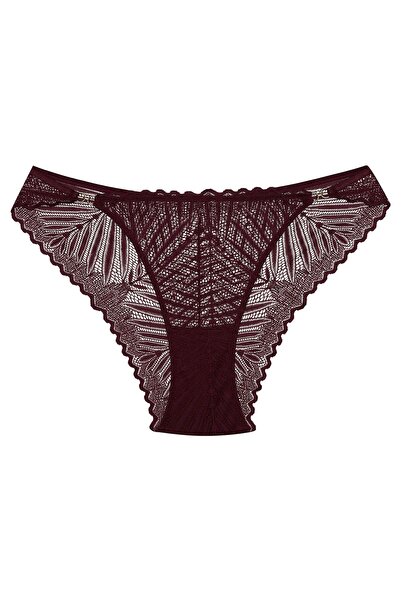 ESOTIQ Chiloți pentru femei cu design brazilian din dantelă florală și accesorii aurii | Onika