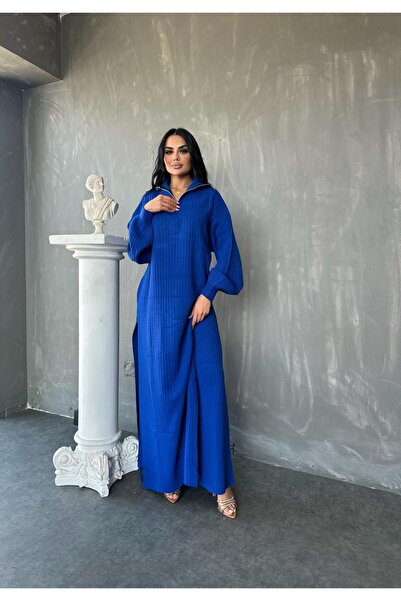 Generic Brand Women's Zippered Long Knitwear Set