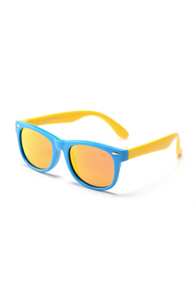 Techsuit Ochelari de soare pentru copii D802, Albastru/Galben/Portocaliu