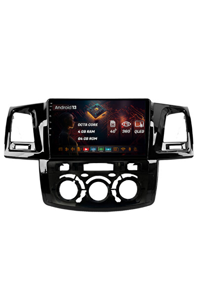 HUB64 Navigatie Toyota Hilux (2008-2014) Clima Manuala, 4GB RAM, Android 13, ...