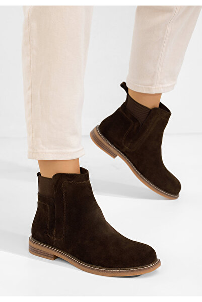 B T Shoes Ghete dama piele Torrenia V3 maro