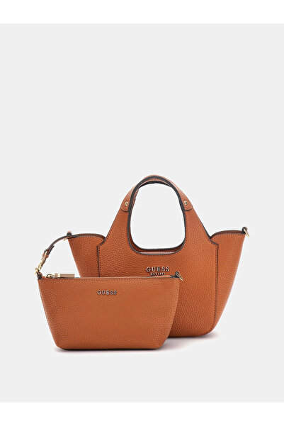 Guess حقيبة يد نسائية باللون البني من كاليستا HWBG7334750-CAR