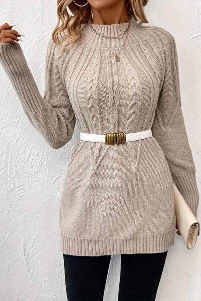 Mossta Μπλούζα με ζιβάγκο - Μπεζ