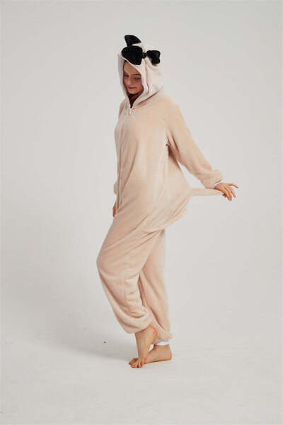 WildFashion Fluffy kigurumi pajamas, PUG dog model PJM235-813