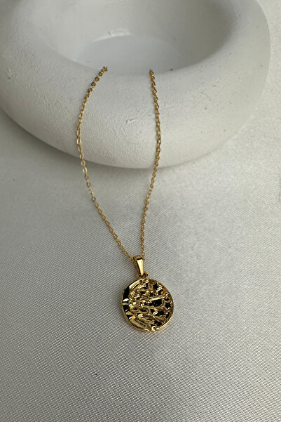 Modex Minimal Medallion Necklace (Figure: 1.5cm Chain: 45+5cm)