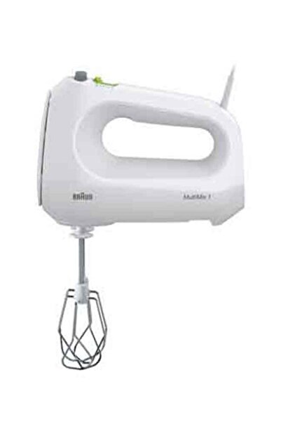 Braun HM1010 Hand Mixer 400W White, 4 Speeds Turbo, Smart Mix, Stainless Steel Whisks & Hooks
