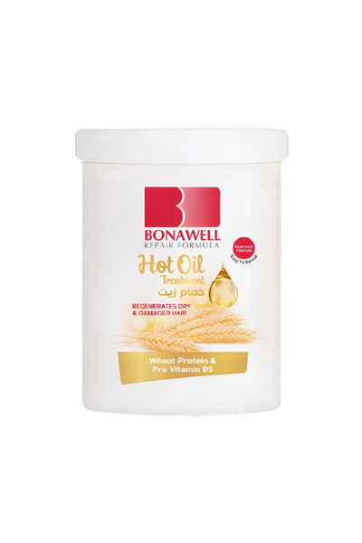 Bonawell بوناويل حمام زيت يعالج الشعر مع بروتين القمح وبروفيتامين ب5 - 810مل
