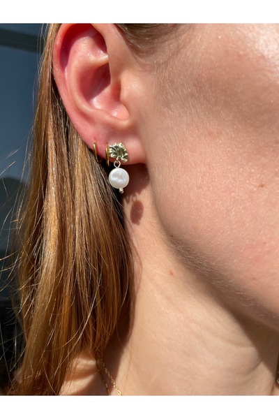 Hora Lora Minimal Gold Küpe