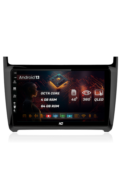 HUB64 Navigatie Volkswagen Polo (2014+), 4GB RAM, Android 13, Octacore, Slot Sim 4G
