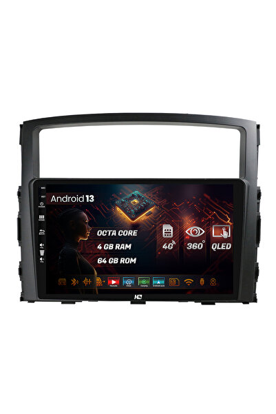 HUB64 Navigatie Mitstubishi Pajero (2006-2014), 4GB RAM, Android 13, Octacore...