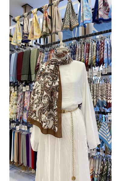 KUQOS Ethnic Floral Patterned Shawl