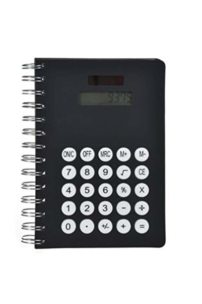 OEM Carnetel Notite A5 Negru Mat cu Spirala & Calculator - 80 File