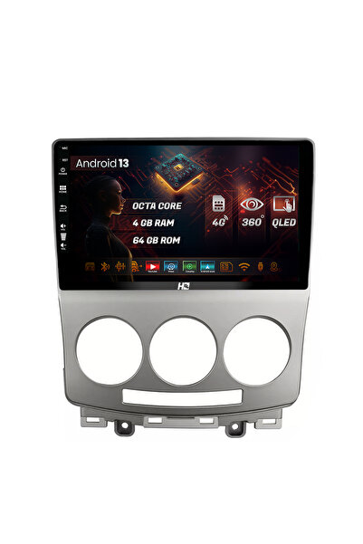HUB64 Navigatie Mazda 5 (2005-2010), 4GB RAM, Android 13, Octacore, Slot Sim 4G