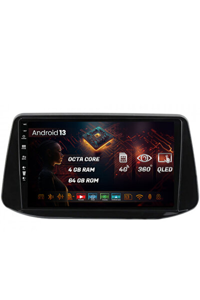 HUB64 Navigatie Hyundai I30 (2017-Prezent), 4GB RAM, Android 13, Octacore, Sl...