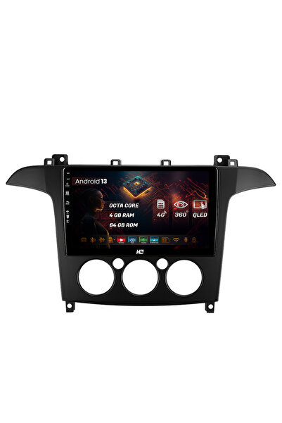 HUB64 Navigatie Ford S-MAX (2006-2015) Clima Manuala, 4GB RAM, Android 13, Oc...