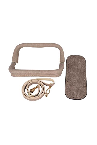 Ritzz Premium Quality Faux Leather Hidden Purse Set 20 cm - Beige