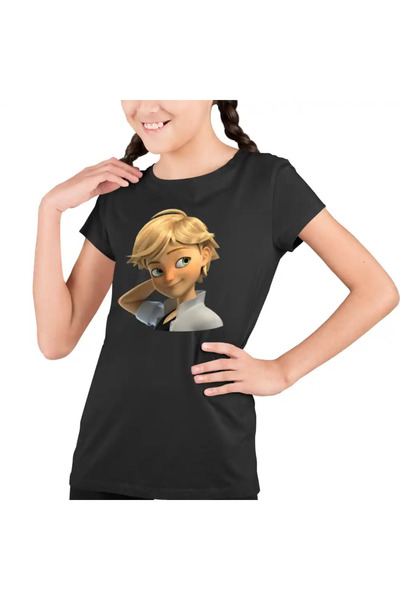 OEM Παιδικό Κορίτσι T-shirt Adrien Agreste Miraculous Adrian Cat Noir