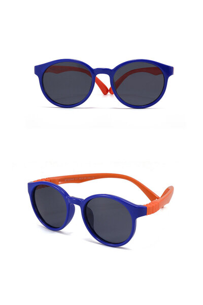 Techsuit Ochelari de soare rotunzi pentru copii Techsuit, gri/albastru, 22049