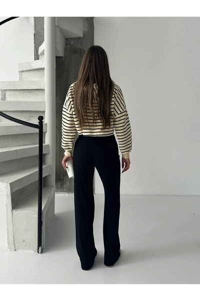 Zerenyus Fit Comfort Black Casual Pants