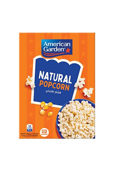 american garden Gluten Free Microwave Natural Popcorn 273 g Make Snack for Home and Parties