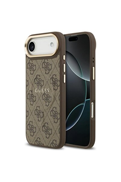 Guess Husă rigidă pentru iPhone 17 Air 4G Classic MagSafe, maro