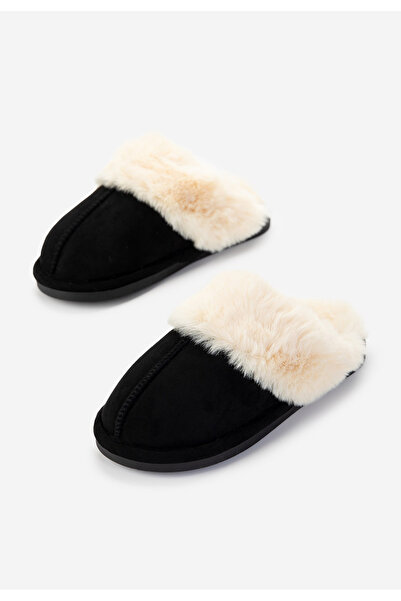 B T Shoes Černé dámské domácí pantofle Joka