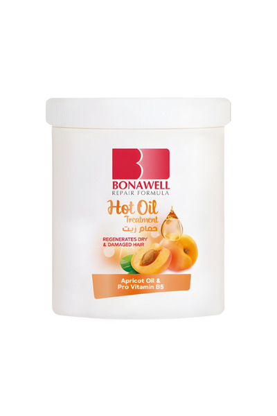 Bonawell بوناويل حمام زيت يعالج الشعر بزيت المشمش وبروفيتامين ب5 - 225 مل
