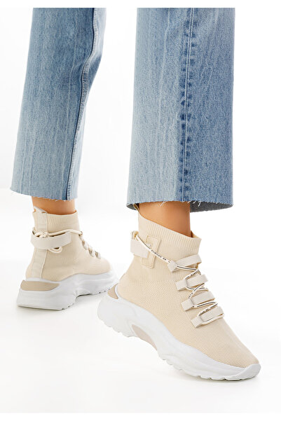 B T Shoes Sneakers αστραγαλου γυναικεια Loving V2 μπεζ