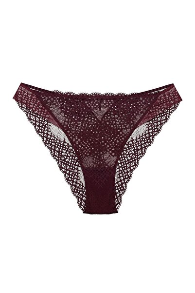 ESOTIQ Chiloți clasici confortabili pentru femei, din dantelă florală cu detalii fine | Caris