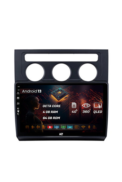 HUB64 Navigatie Volkswagen Touran (2003-2010), 4GB RAM, Android 13, Octacore,...