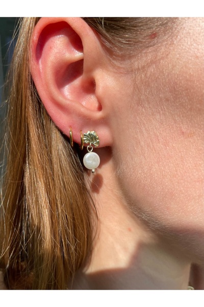 Hora Lora Minimal Gold Küpe