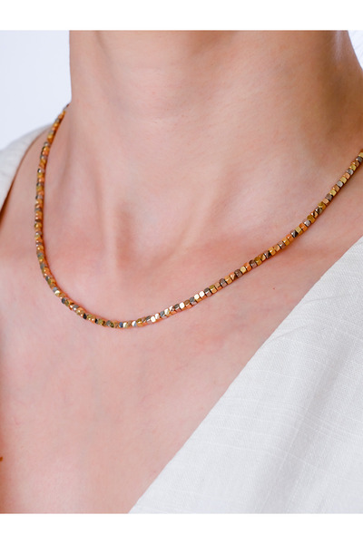 ÇAĞLAYAN KUYUMCULUK 14 Ayar Altın İtalyan Küp Kolye