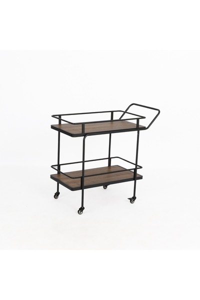 private house Modern Elegance Trolley Tea and Coffee Serving Trolley Light Brown