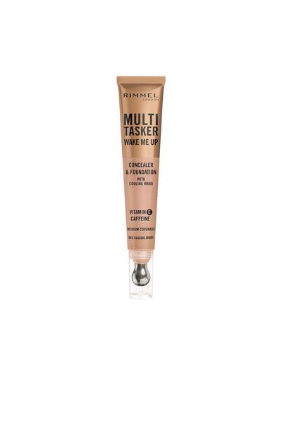 RIMMEL LONDON Corector 2 in 1 cu acoperire medie, MULTITASKER WAKE ME UP, classic ivory, 20 ml