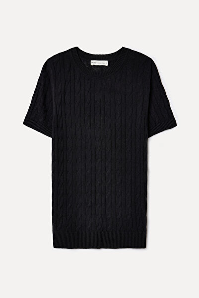 Mudo Crooled Neck Short Sleeve Knitwear Sweater
