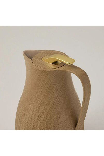 Dallaty Plastic vacuum flask light wooden 1L