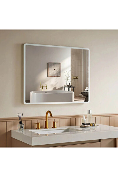 Zift Unique LED Işıklı Dikdörtgen Banyo Aynası -Buğu Önleyici, 3 Farklı Renk ...