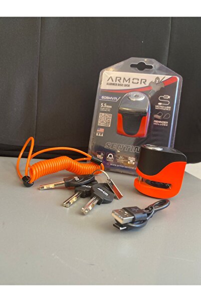 Armor Armor605 MVA 5.5 MM RENKLİ ŞARZLI ALARMLI DİSK KİLİDİ