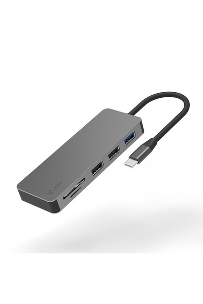xLayer Adaptor Hub 7in1 USB-C, 1 x USB-C PD 87W, 2xUSB 2.0 480Mbps, 1x USB 3.0 5Gbps, 1x HDMI 4K, 1