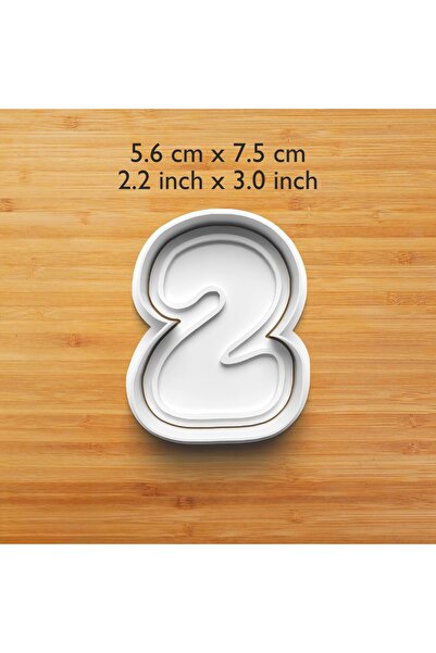 Hobist قالب كوكيز وعجينة السكر منقوش لعمر سنتين