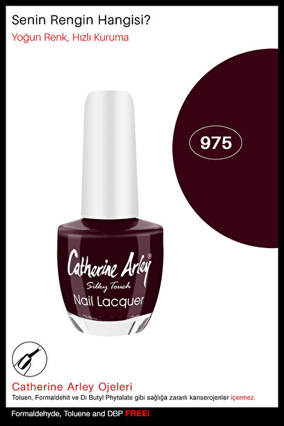 Catherine Arley CA Nail Lacquer – OJE 975 Düz Fırça (Flat) – 14ml