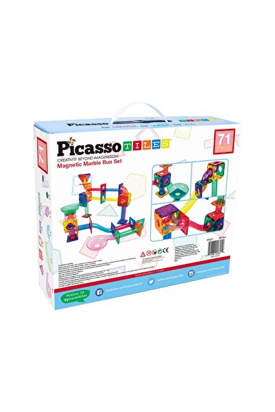 PicassoTiles Set de plăci Picasso magnetice, 71 de piese, labirint