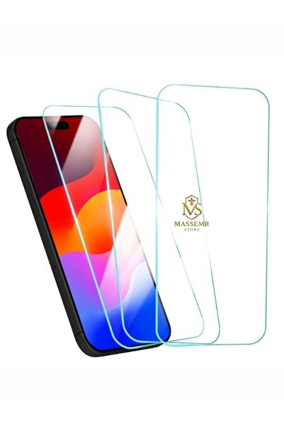 Massemr iPhone 17 Pro Max Temperli Cam Ekran Koruyucu Kırılmaz Çizilmez Tam K...